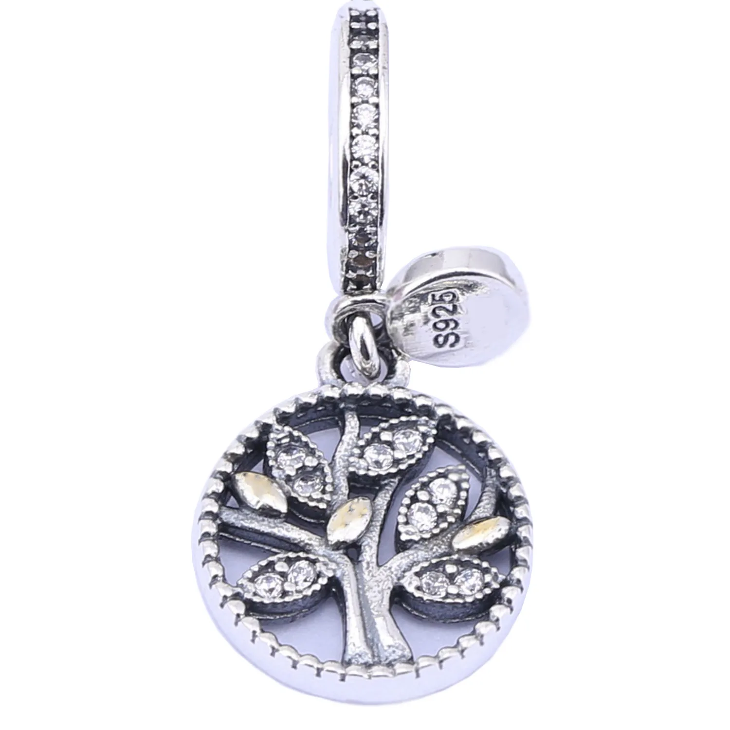 

Authentic 925 Sterling Silver FAMILY TREE LIFE SILVER DANGLE Pendant Beads Fit Pandora Charm Bracelet Bracelet Jewelry