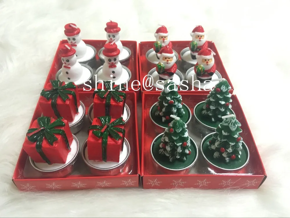 

new arrive christmas tree christman gift box snowman candle