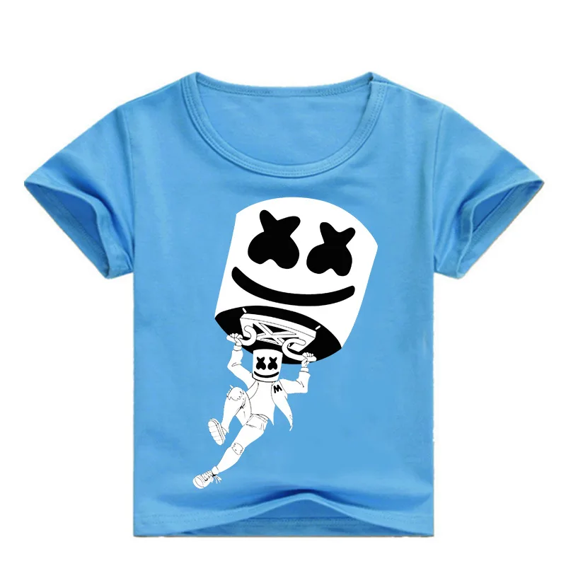 

Z&Y 2-16Y Mask DJ Marshmello T Shirts for Kids Boys Tshirt 2019 New Summer Children Tops Girls T-shirt Fashion Marshmellow Shirt