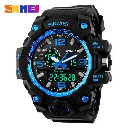 

New Arrive SKMEI Men's Waterproof Electronic Watch Fashionable Multifunction Outdoor Sports Watch High-end Watch