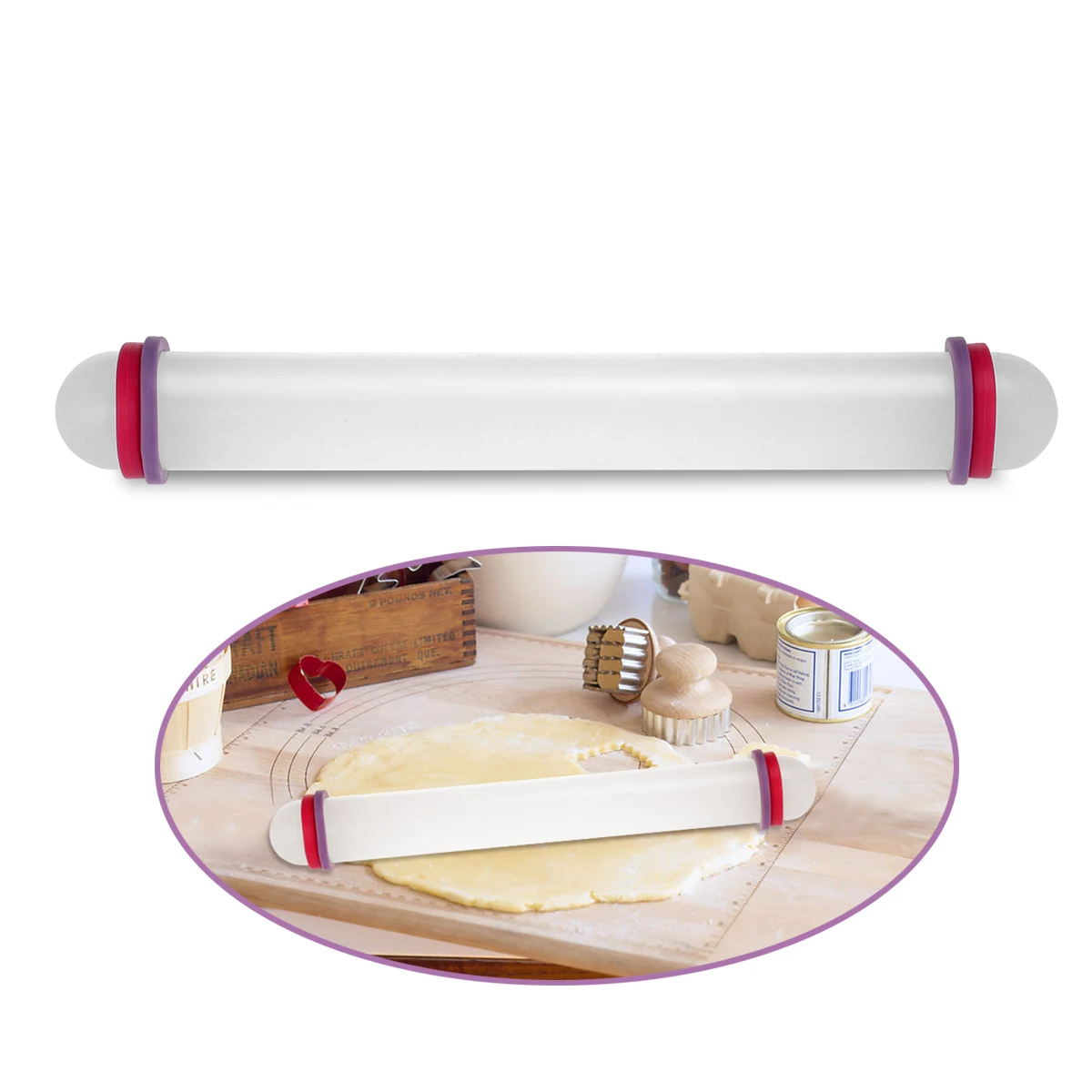 Non Stick DIY Sugarcraft Fondant Rolling Pin Cake Non Stick DIY Sugarcraft Fondant Rolling Pin Cake