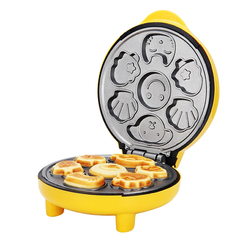 220 В Бытовая Автоматическая Машина для выпечки тортов, мультяшная мини-детская хлебопечка, двухсторонняя нагревательная машина для выпечки, завтрака, ЕС, США