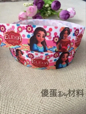 

1'' (25mm) 5yard Elena of Avalor princess Printed grosgrain ribbon hair bow DIY handmade wholesale Customization Free shipping