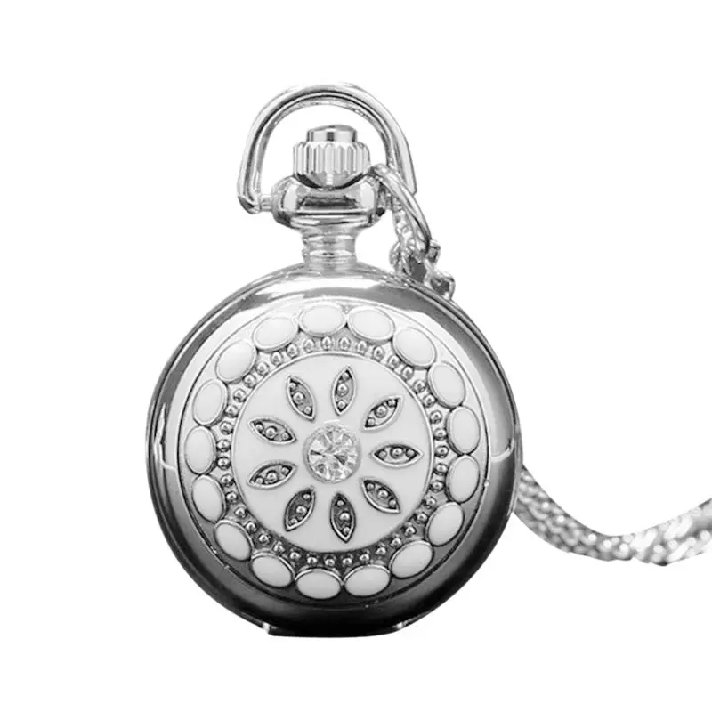 Антикварные кварцевые часы карманные часы винтажное роскошное Ожерелье Висячие Ретро древнее время высокого класса горный хрусталь Шарм классический