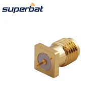 Superbat РЧ коаксиальный разъем SMA через отверстие для установки на панель Гнездовой разъем с tab терминал цена