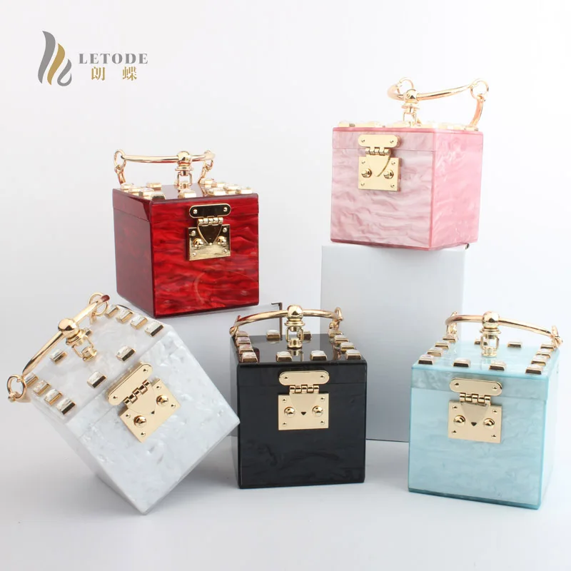 

bolsa feminina Acrylic Handbags Women Bags Evening Bag Clutches Travel Purse Stone Totes Wallet Fashion Wedding Party Prom top