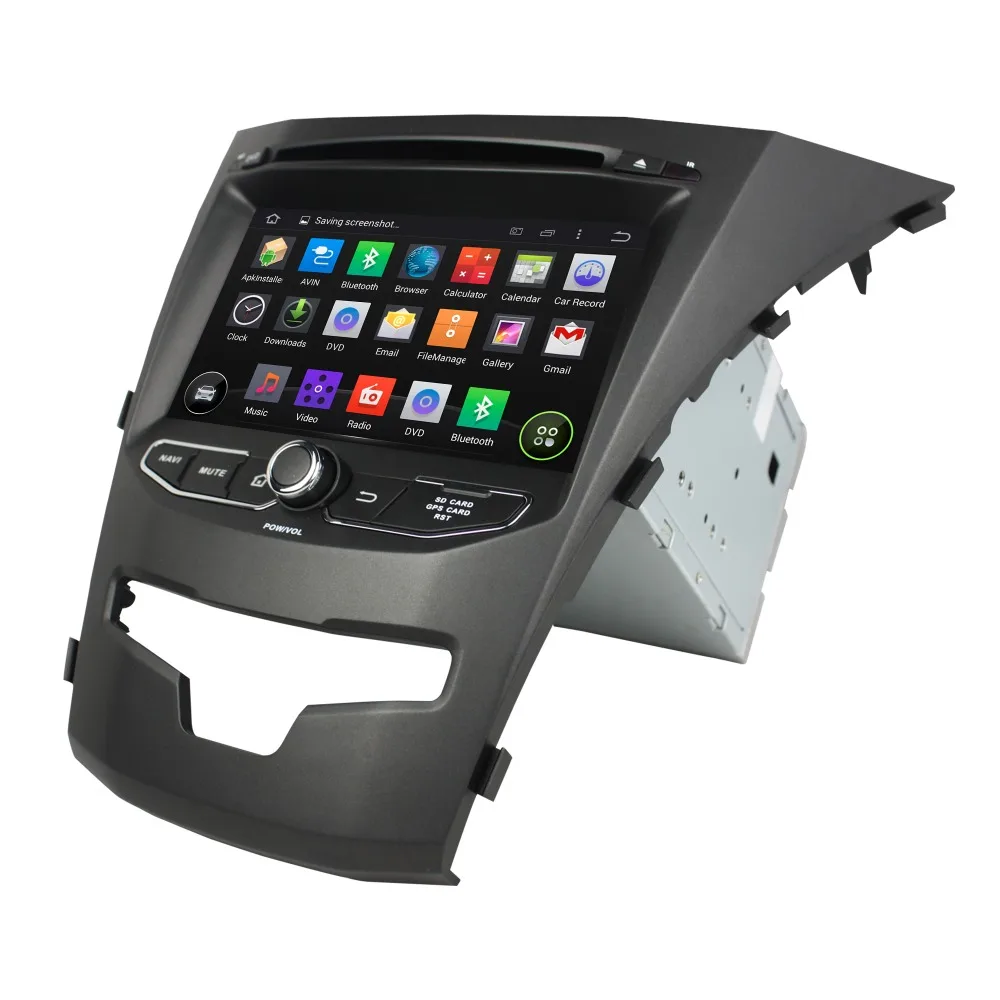 Sale OTOJETA Android 8.0 car DVD player octa Core 4GB RAM 32GB rom for SsangYong Korando 2014+ radio touch screen stereo head units 1