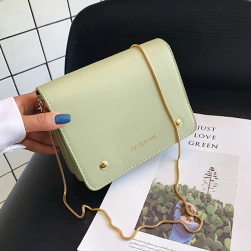 

2019 new trend fashion casual small square bag contrast color diagonal retro girl wild elegant shoulder bag portable female bag