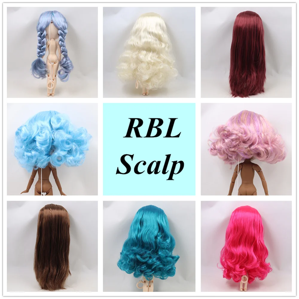 

Blyth Doll RBL Scalp Wigs hot selling multiple hair color hairstyles including the hard endoconch dome with bang/no bangs