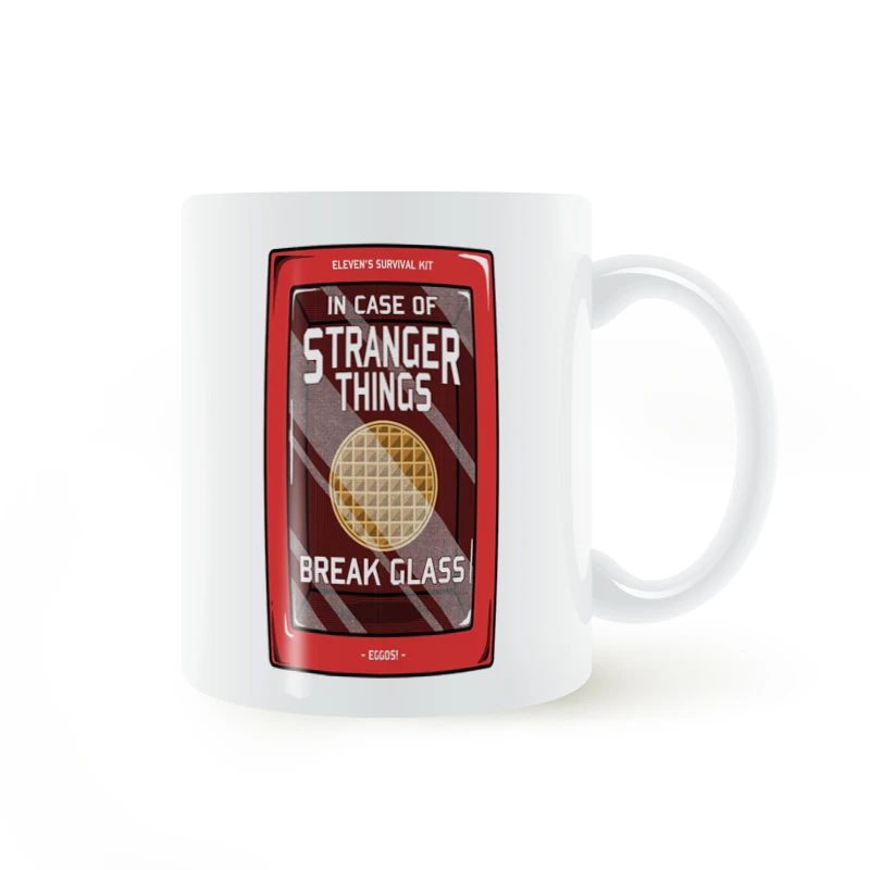 

Eleven's survival kit Stranger Things Mug Coffee Milk Ceramic Cup Creative DIY Gifts Home Decor Mugs 11oz T1365