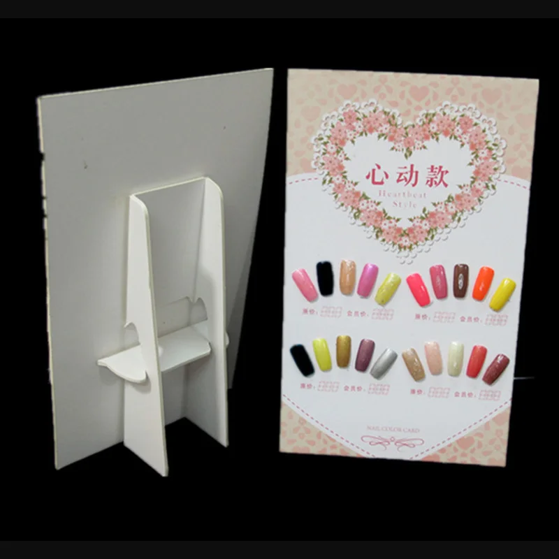 

3pcs Nail Tips Display Color Chart Nail Art UV Gel Polish Color Book Salon Manicure Pedicure Tools free shipping