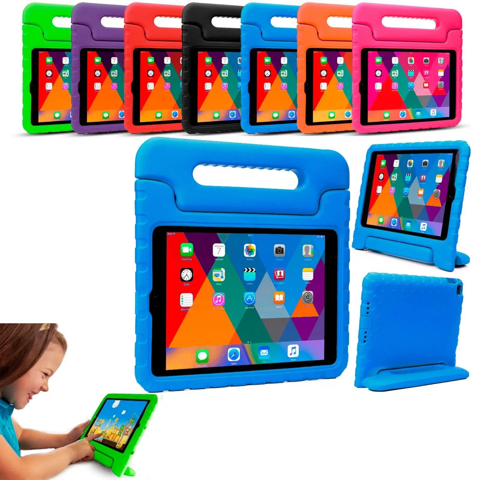 Для ipad mini 5 7 9 &quot2019 детский ударопрочный EVA пенопластовый чехол с ручкой для 4 A1538