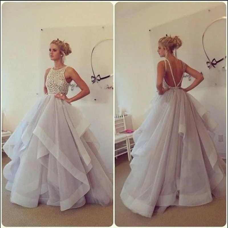 khaki evening gown