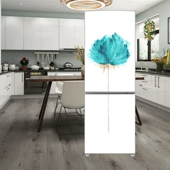 

DIY Refrigerator Removable Sticker Scratch-proof Soil-release Oilproof Refrigerator Protector Stickers 58*180/90x180cm