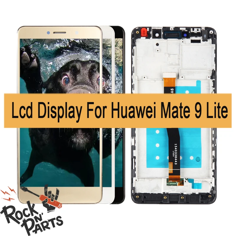 

5.5;'' For HUAWEI Honor 6X 2017 LCD Mate 9 lite Display Touch Screen Replacement with frame BLN-AL10 BLN-L24 BLN-21
