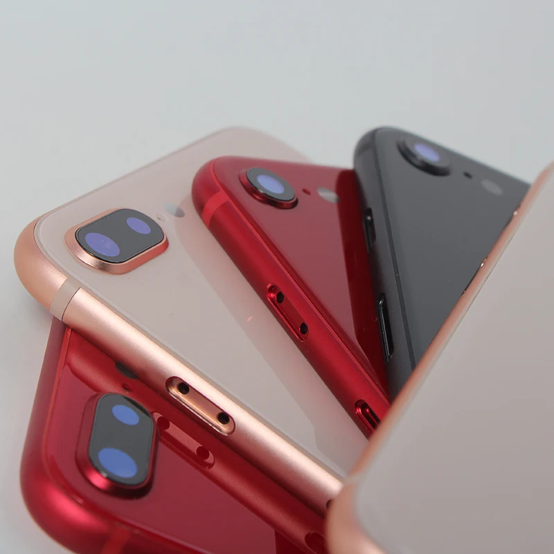 Оригинальное качество, стеклянный корпус для iPhone 6, 6 S, как 8, задняя крышка корпуса, крышка батареи с боковыми кнопками+ лоток для Sim