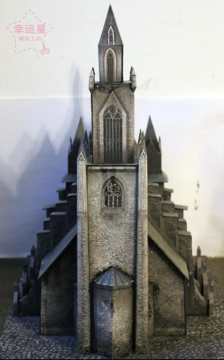 Бумажная 3D модель для рукоделия средневековой архитектуры православного храма