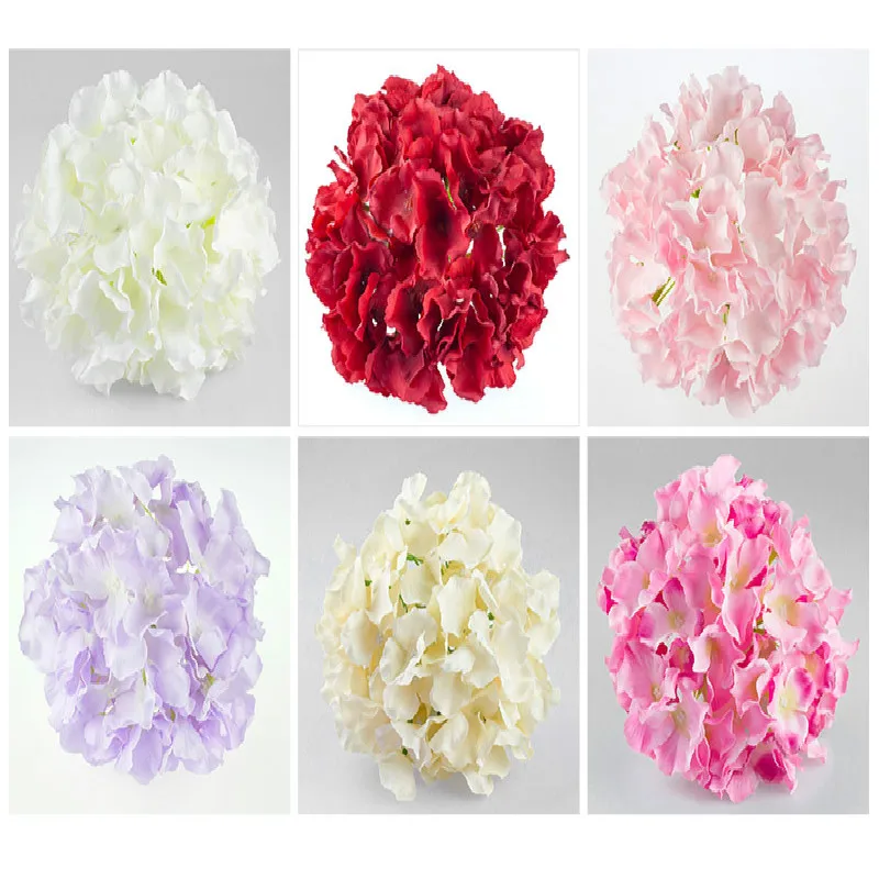 Artificial Hydrangea Flowers Peony Bouquet for Wedding Decoration Peonies Fake Home Decor Silk Hydrangeas pretty Flower | Дом и сад