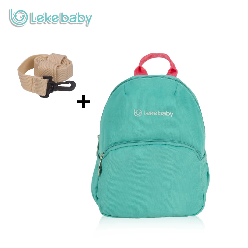 Lekebaby Toddler Baby Harness Backpack Solid Sky Blue Baby Bag Backpack