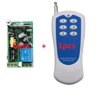 

AC85V 110V 220V 230V 6CH Radio Wireless Remote Control Switch light lamp LED ON OFF 6 Receivers&1transmitter Output Adjusted