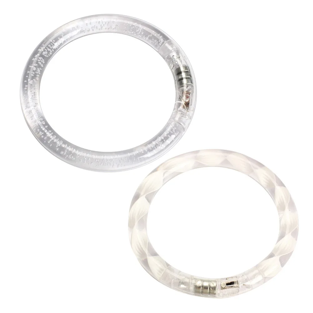 

Transparent Texture/Bubble LED Flashing Color Changing Bracelet Glow Bracelet @ M09