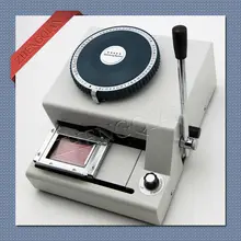 Manual pvc card embosser machine 68 characters