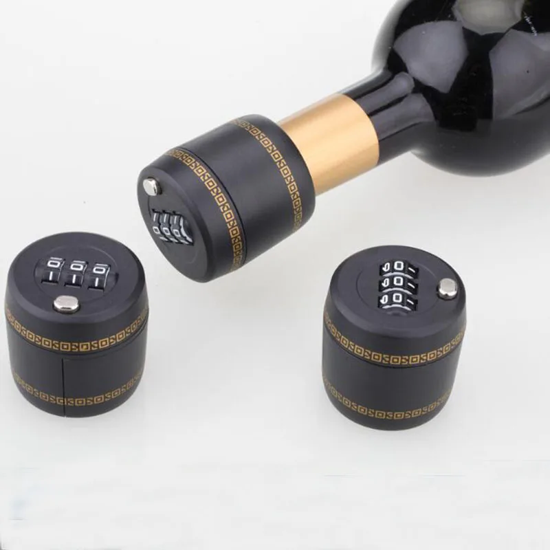 

Red wine plastic crypto lock wine stopper vacuum stopper
