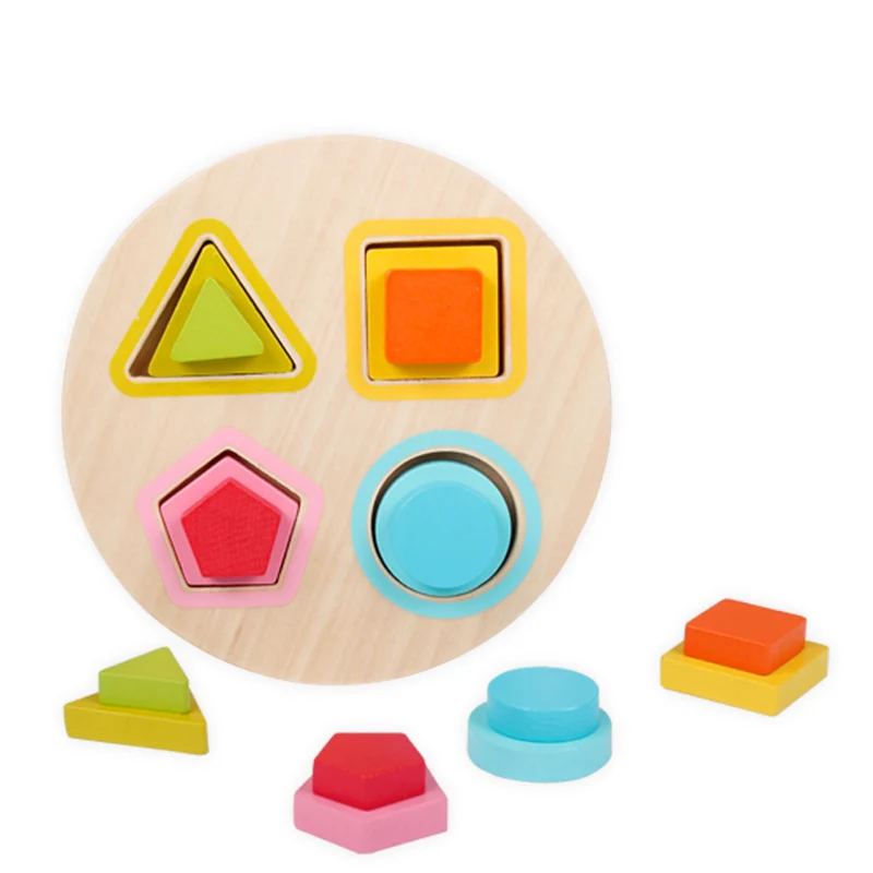 Baby Toys Mini Shape Chopping Blocks Set Colorful Geometry Design Shape