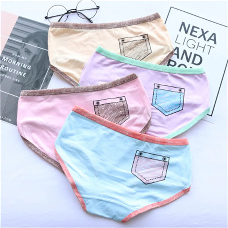 1PCS Brand New Girl Underwear Panties Calcinha Infantil Organic