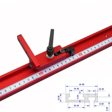 Модель 45 желоб из алюминиевого сплава Т-треки деревообрабатывающий стандарт Торцовочная дорожка стоп деревообрабатывающий инструмент для деревообрабатывающего верстака