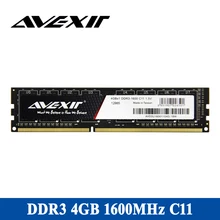 AVEXIR оперативная память DDR3 4 ГБ/8 ГБ Частота Памяти 1333/1600 МГц 1,5 В Тип интерфейса настольной памяти 240pin 11-11-11-28 CL = 11 одиночных ram s