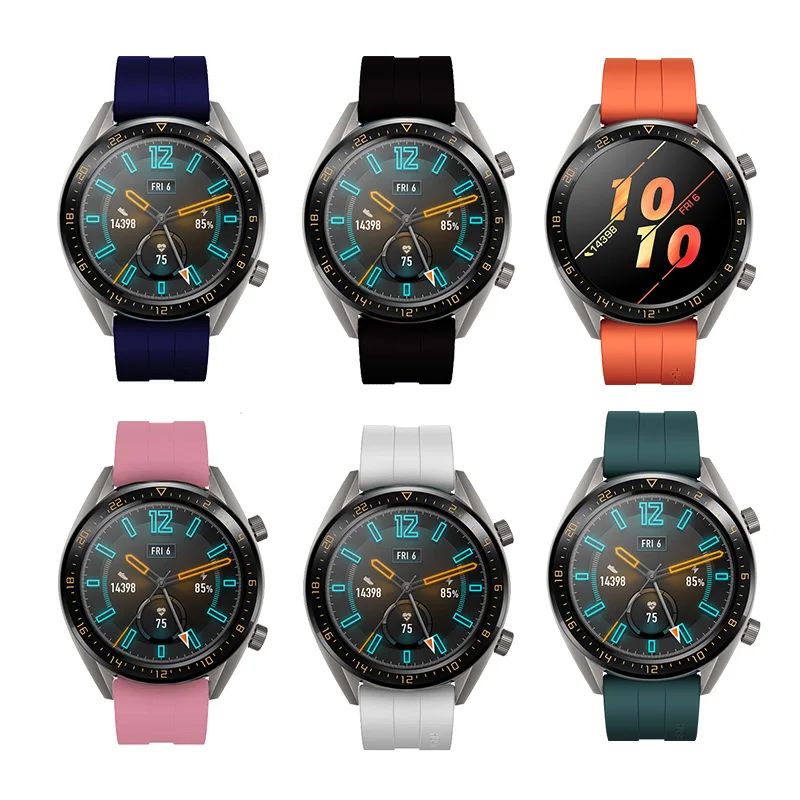 Силиконовый ремешок для Huawei Watch GT Active Элегантный Honor Magic браслет умных