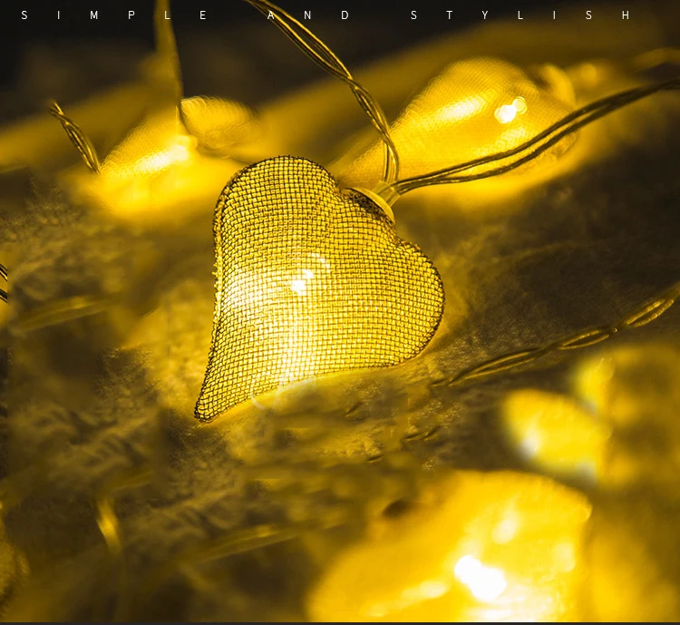 20Led Fairy Retro Heart Shaped Battery Operated String Lights 2.5M LED Decoration For Christmas Garland New Year gerlyanda 2018 20Led Fairy Retro Heart Shaped Battery Operated String Lights 2.5M LED Decoration For Christmas Garland New Year gerlyanda 2018