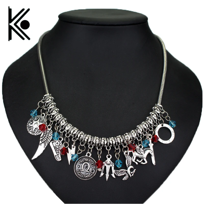 

DIY High Percy Jackson women choker Wings/shoes/pegasus/eagle/trident Combination of the necklace