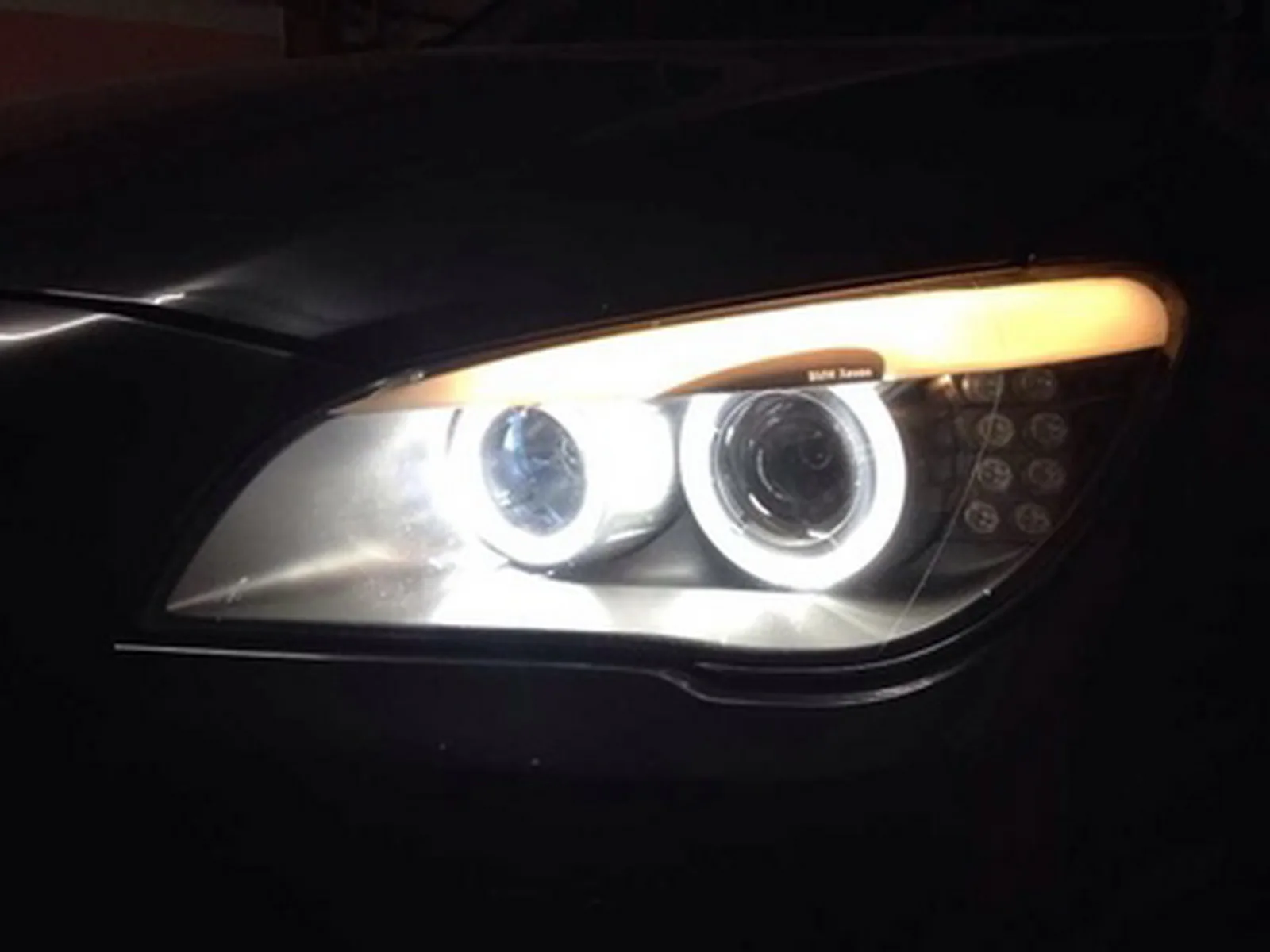 ANGRONG 20W LED For BMW 3 Series E90 E91 Headlight Angel Eyes Halo Light Bulbs No Error