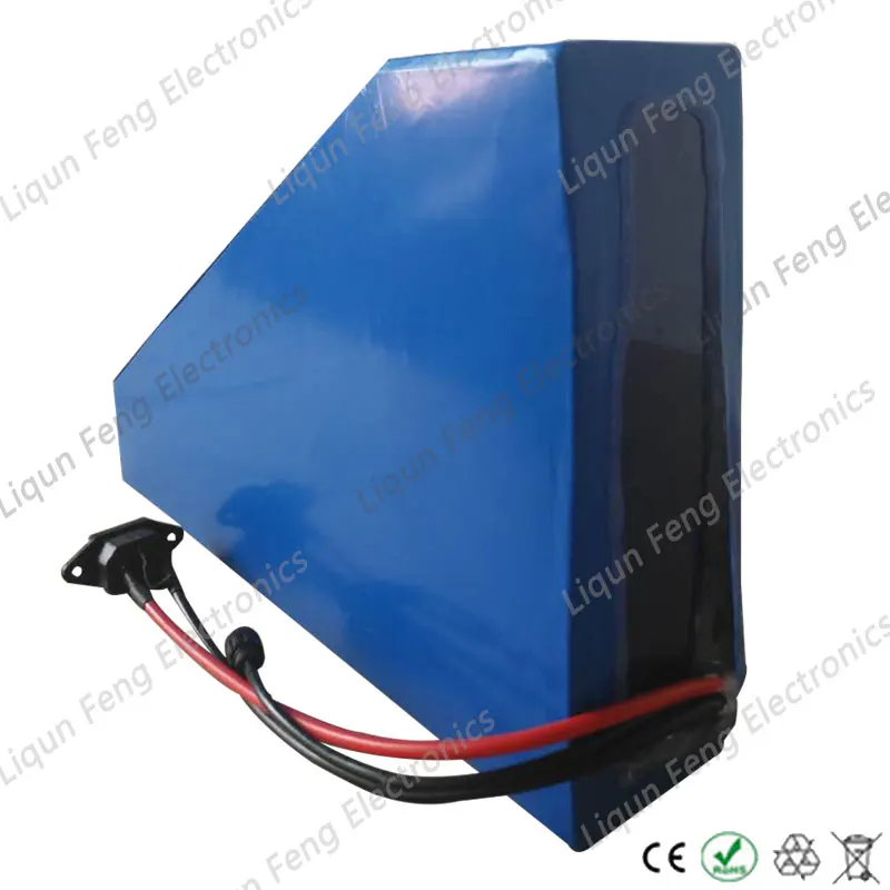 Top Triangle Style 51.8V 1200W Electric Bike Battery 52V 30AH use Samsung cell Eectric Bicycle Battery 52V 30AH Lithium ion Battery 5