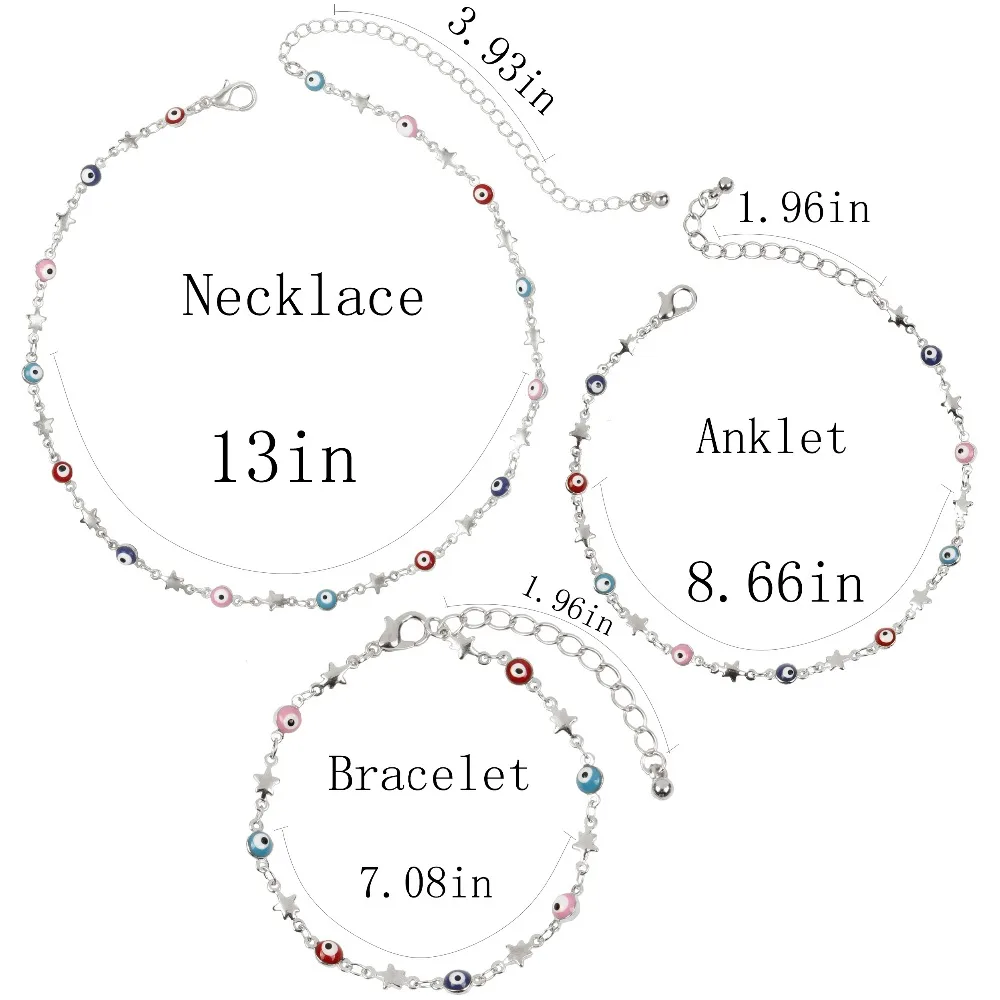 Модное ювелирное изделие, ожерелье-чокер со звездами сглаза для женщин, колье Oeil, ожерелье с очаровательной цепочкой, ожерелье ручной работы, colar olho grego