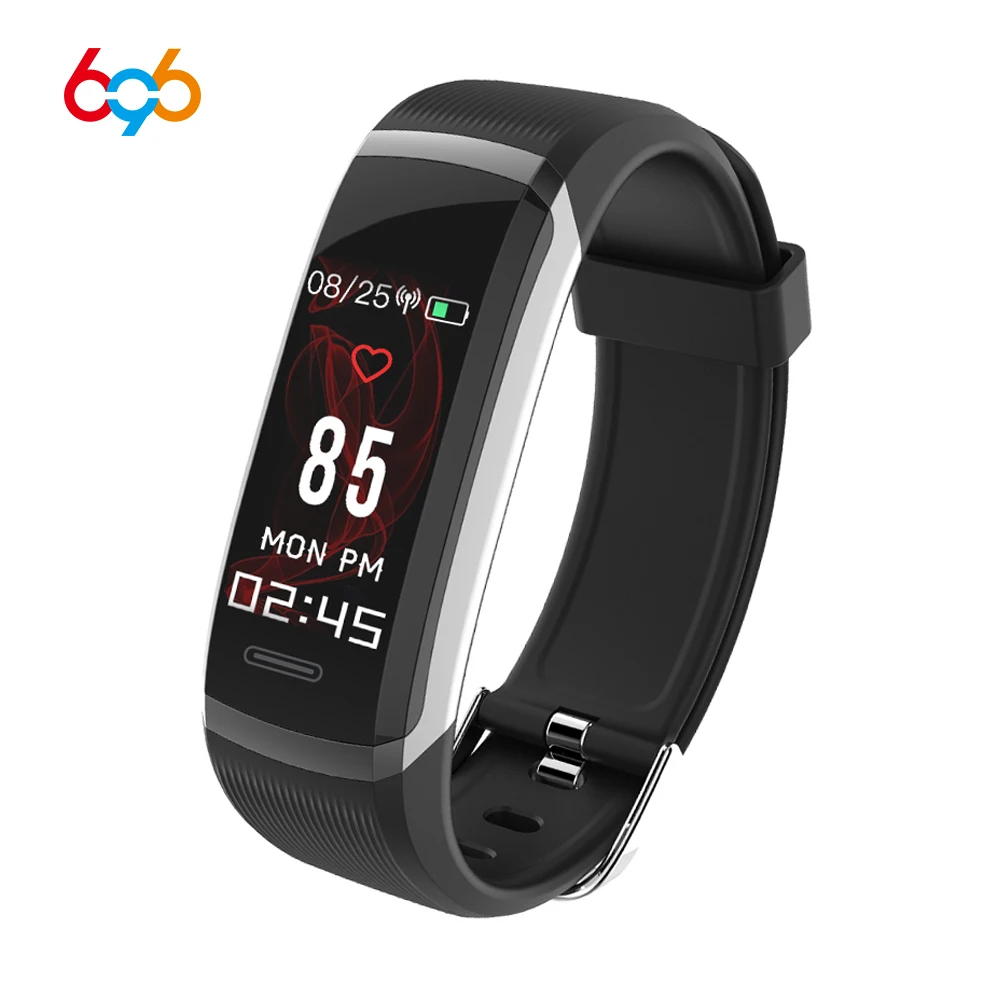 

696 GT101 Smart Wristband 0.96" TFT Color Screen Heart Rate Monitor Fitness Tracker Men Smart Watches Compatible IOS & Android