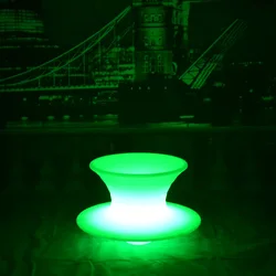 Skybess SK-LF35P (L65*W65*H43cm) Waterproof LED Bar Stool Chair 16 Color Changing Lighting in Dark for Home Bar Furniture 1pc