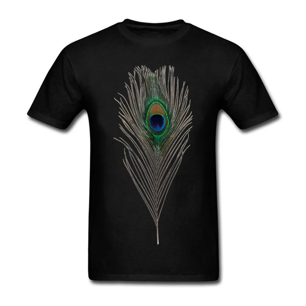 Men's Peacock Feathers Peacock T shirt Short Sleeves Custom Men's ...
