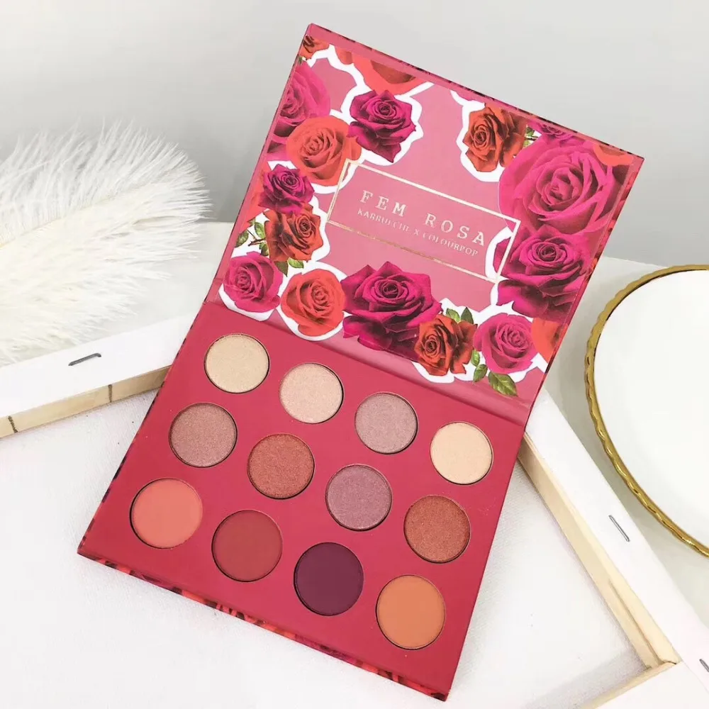 

Colourpop SHE Pressed Powder Shadow Palette 12 Colors Eyeshadow Long Lasting Waterproof Nude Shimmer Eye shadow