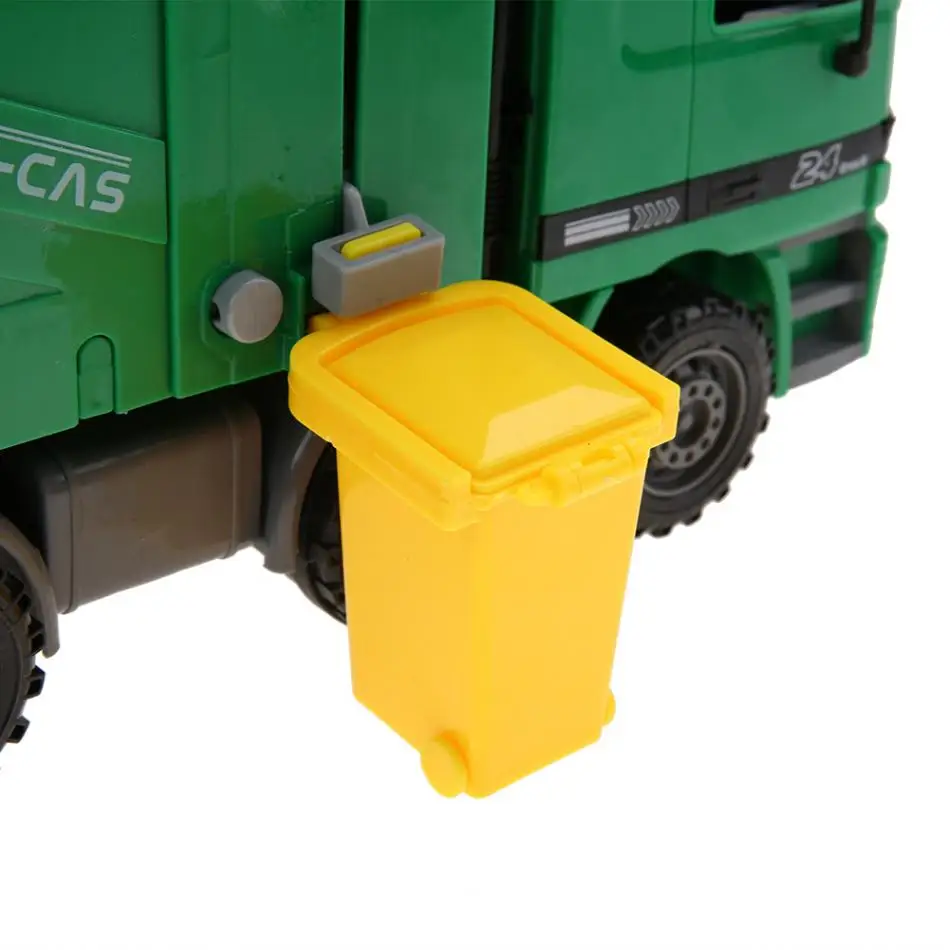 1:22 соотношение большой размер мусорная Игрушечная модель грузовика санитарный автомобиль мусоровоз игрушечные модели автомобилей для мальчиков Детский подарок