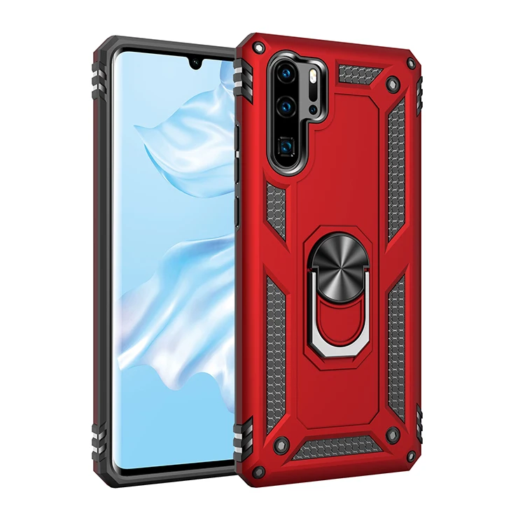 

For huawei P20 P30 Pro lite P Smart (2019) P Smart Z Mate 20 X Pro Y6 Y7 Pro Y5 Y9 Nova 3e 4 e Car Holder Grip Ring armor Case