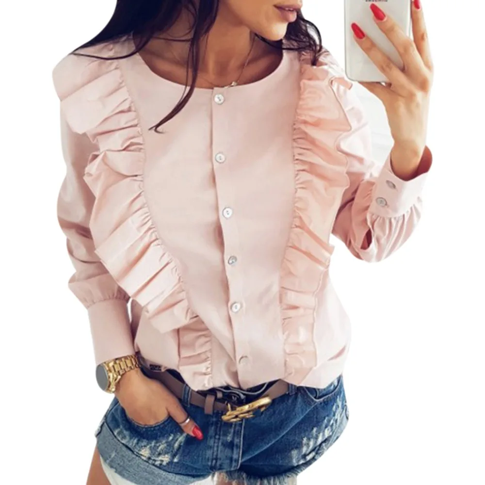 La blusa de la gasa blusas ropa mujer Tops atado manga larga blanco blusa chemise Femme blusa señoras Tops camisa Q4 La blusa de la gasa blusas ropa mujer Tops atado manga larga blanco blusa chemise Femme blusa señoras Tops camisa Q4