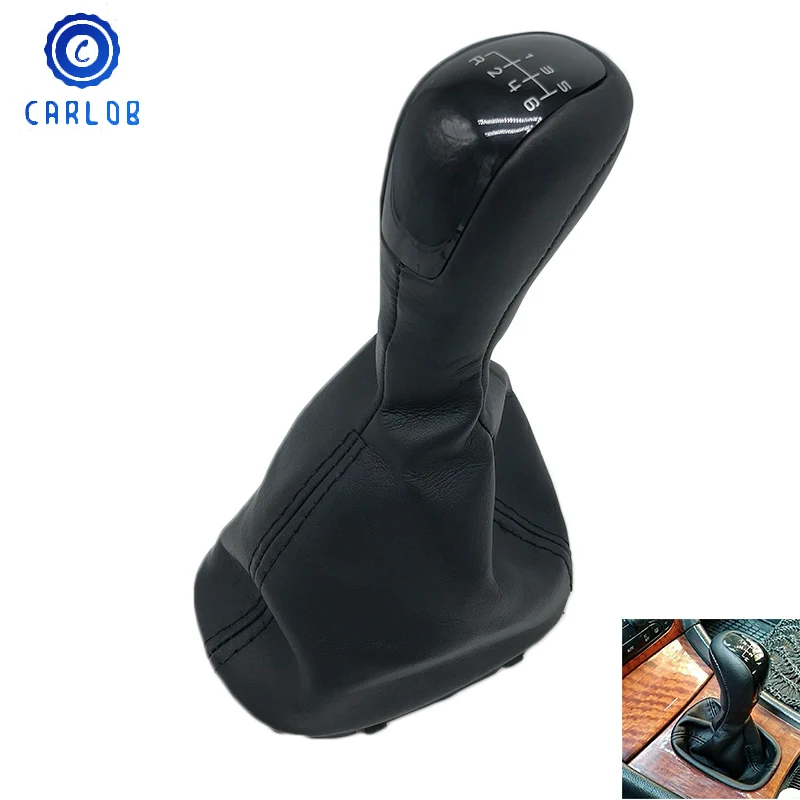 

6 Speed Car Styling Gear Knob Leather Protective Sleeve Cover Case for Mercedes Benz C Class W203 S203 Elegance Classic