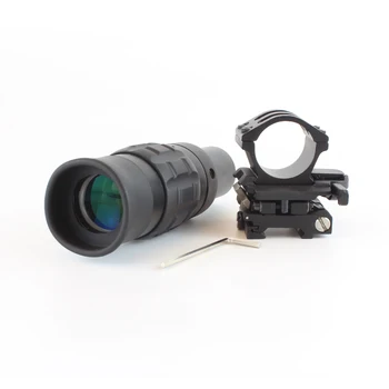 

SPINA OPTICS Tactical Zooming 1.5-5X Magnified Optics Magnifier Scope with Flip to Side Mount for hunting