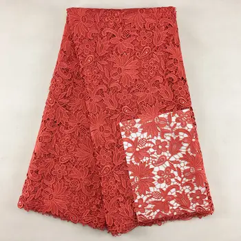 

High Quality African Guipure Cord Lace 009 Free Shipping 5yards/pack 100%African Water Soluble Embroidery Wedding Lace