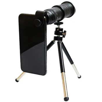 

18-30X Adjustable Zoom Lens Kit 4 in 1 Tripod Telephoto 18-30X Wide Angle Lens For Smartphone