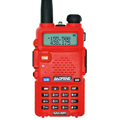 Red UV-5R BaoFeng УФ-5R рация Профессиональный рации Baofeng UV5R Трансивер 128CH 5 Вт УКВ и УВЧ Портативных УФ 5R радиоприемник Для охота Радио - Цвет: Red UV-5R