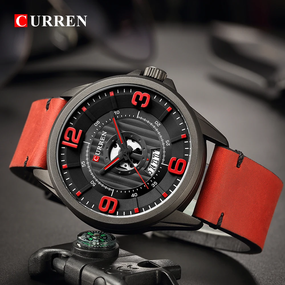 

Curren Watches Military Men's Wristwatch Clock Men Quartz Hollow Sport Waterproof Men's Wristwatches Wrist Watch Man Luxury 2018
